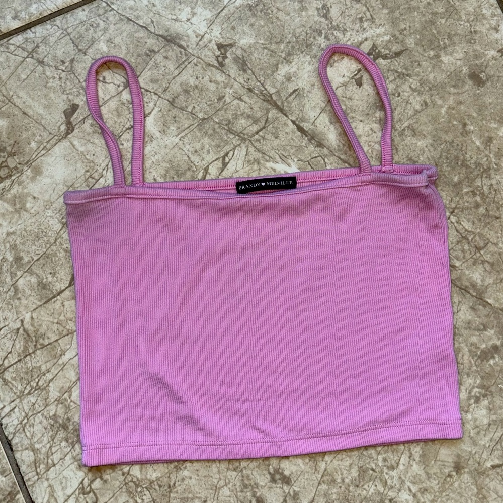 Brandy Melville Pink Crop Top